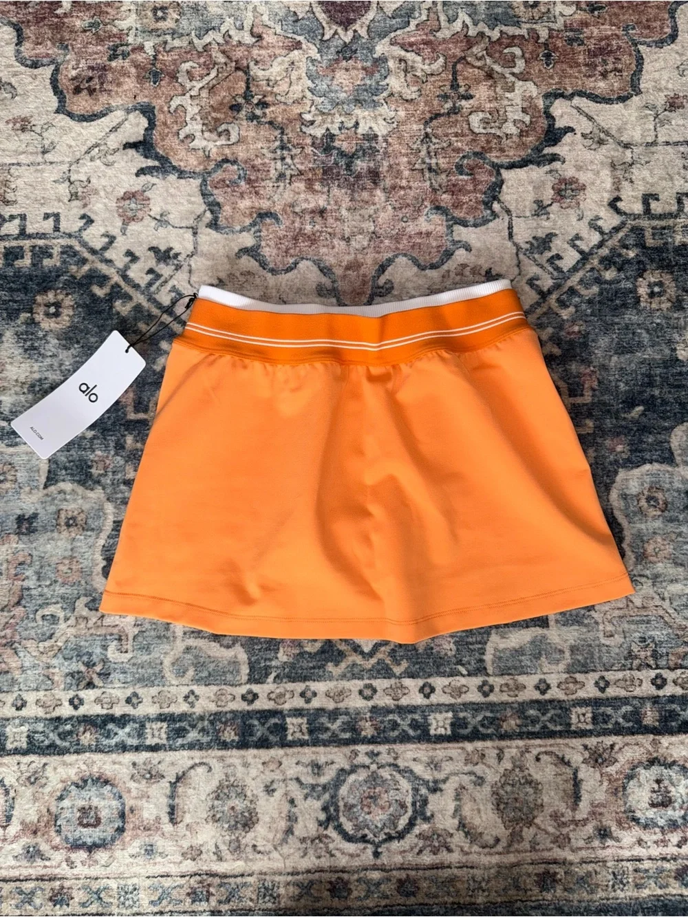 NWT ALO Airbrush Better Together Tennis Skirt - Satsuma Breeze - Size small